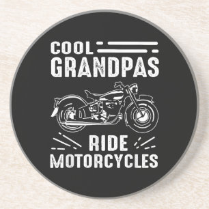 Grand Father Biker Getränkeuntersetzer