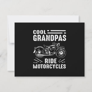 Grand Father Biker RSVP Karte