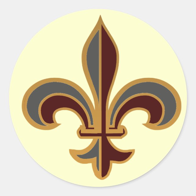 Grand Fleur-de-lis - Aufkleber (Vorderseite)