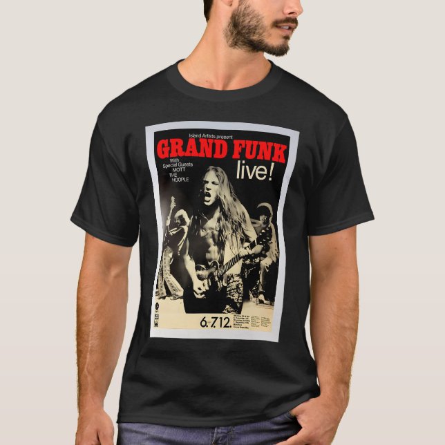 Grand Funk - Konzertposter. T-Shirt (Vorderseite)