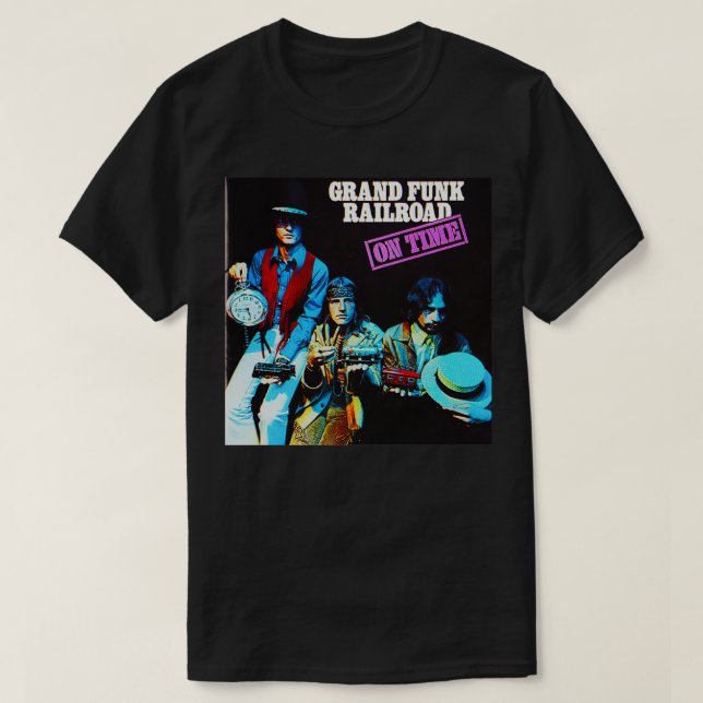 Grand Funk Railway on Time Sticker T-Shirt (Design vorne)