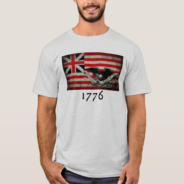 Grand Gewerkschaft Flag 1776 T-Shirt (Vorderseite)