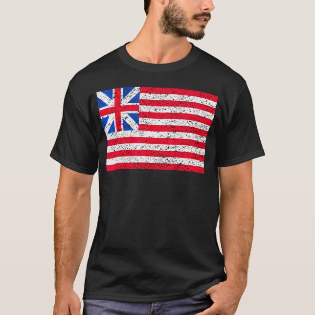 Grand Gewerkschaft Flag America Patriotic erschütt T-Shirt (Vorderseite)
