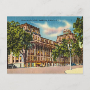 Grand Gewerkschaft Hotel, Saratoga Springs, New Yo Postkarte