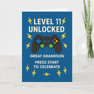 Grand Grandson 11. Geburtstagsspiel-Controller-Alt Karte