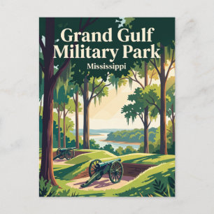 Grand Gulf Military Park Mississippi Postkarte
