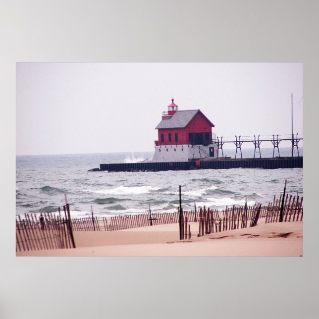 Grand Haven Beach Foto Poster (Vorne)