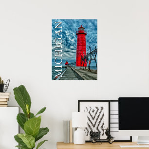 Grand Haven Leuchtturm Michigan Poster