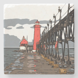 GRAND HAVEN LIGHT STEINUNTERSETZER