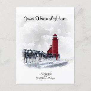 Grand Haven Lighthouse - Michigan Postkarte