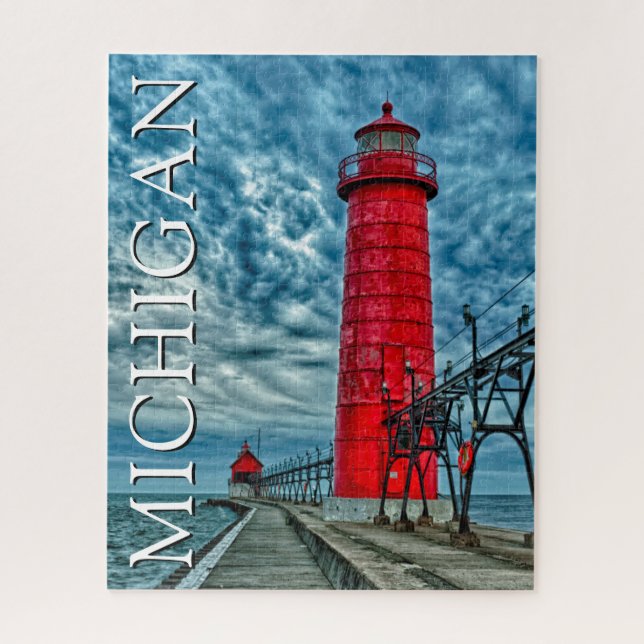 Grand Haven Lighthouse | Michigan Puzzle (Vertikal)