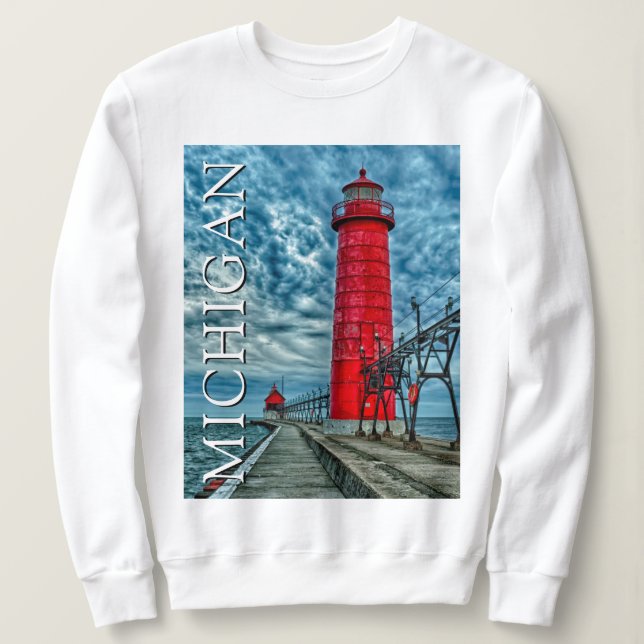 Grand Haven Lighthouse | Michigan Sweatshirt (Design vorne)