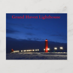 Grand Haven Lighthouse Postcard Postkarte