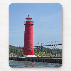 Grand Haven Michigan Lighthouse Mousepad