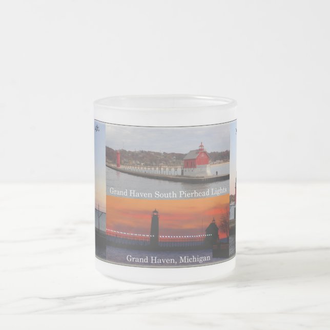Grand Haven South Pierhead Lights Tasse (Mittel)