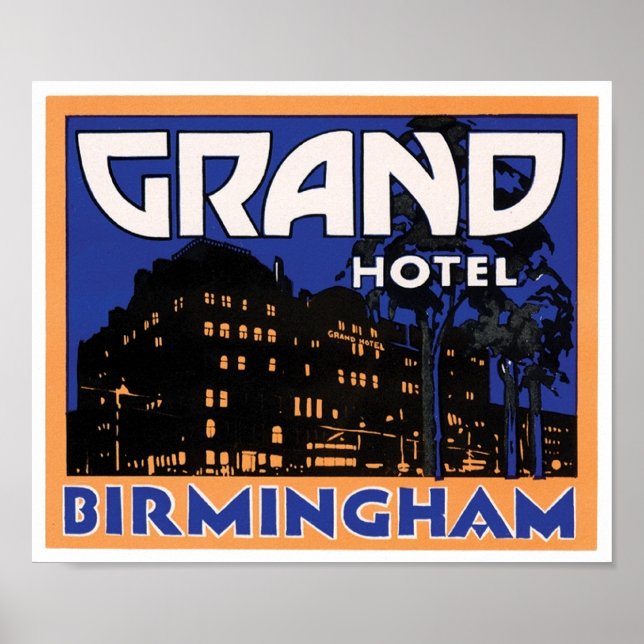 Grand Hotel Birmingham Poster (Vorne)