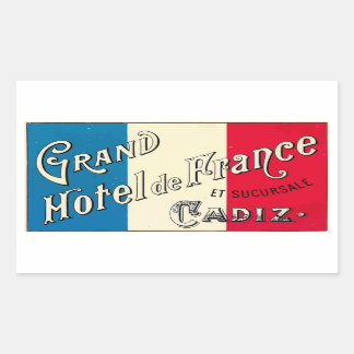 Grand Hotel de France (Cadiz) Rechteckiger Aufkleber
