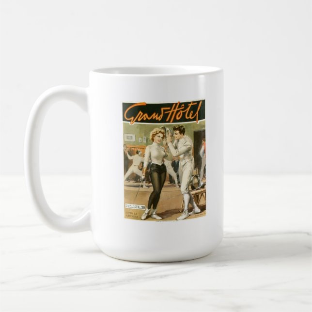 Grand Hotel Fencing Poster Tasse (Links)