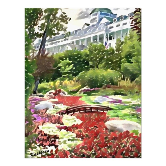 Grand Hotel Mackinac Island - The Secret Garden Fotodruck (Vorne)