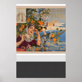 Grand Hotel Palma de Mallorca Balearic Islands Poster