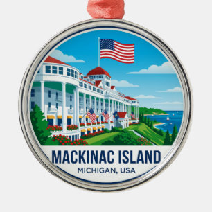 Grand Hotel USA Ornament Aus Metall