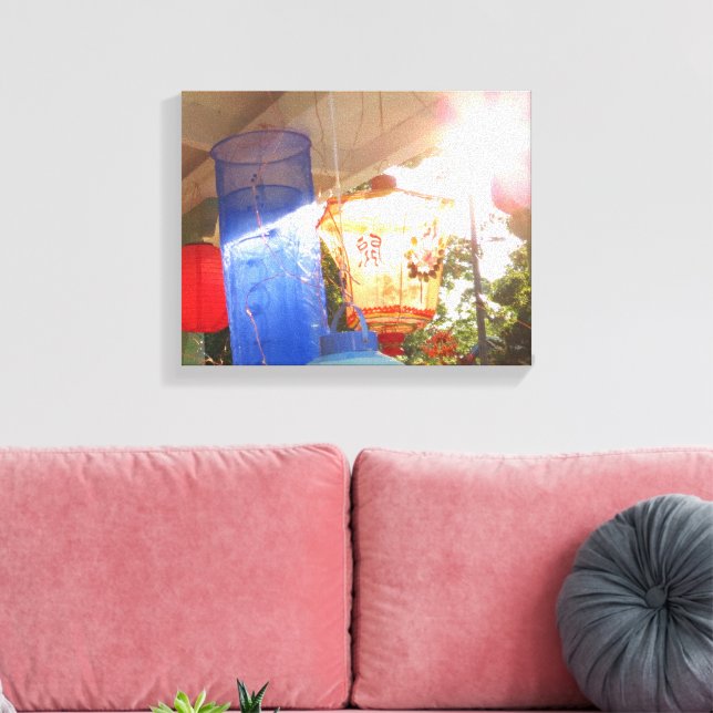 Grand Illumination Lanterns - Martha's Vineyard Leinwanddruck (Insitu (Wohnzimmer))