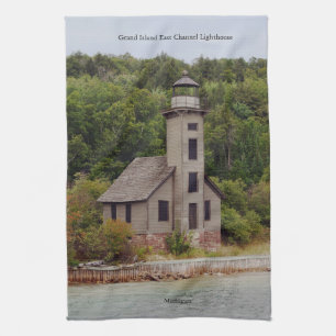 Grand Island East Channel Lighthouse Küchentuch
