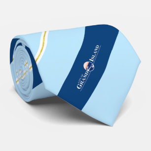Grand Island (Nebraska) Stadtflagge Neck Tie Krawatte