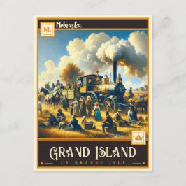 Grand Island, Nebraska | VINTAG Postkarte