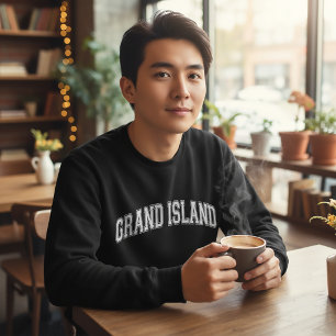 GRAND ISLAND University-Style Amerika College Sweatshirt