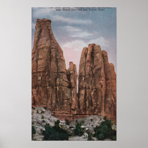 Grand Junction, CO - Blick auf CO National Monumen Poster