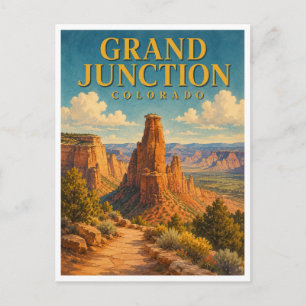 Grand Junction Colorado Colorado Monument GeoSaga Postkarte