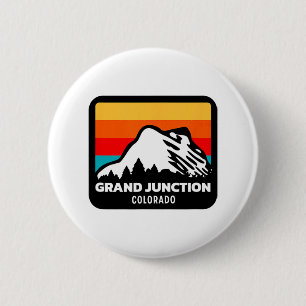 Grand Junction Colorado Skifahrer Snowboardenfamil Button