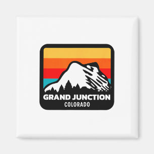 Grand Junction Colorado Skifahrer Snowboardenfamil Magnet