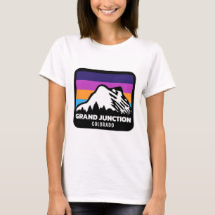 Grand Junction Colorado Skifahrer Snowboardenfamil T-Shirt