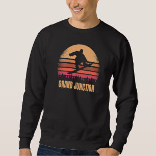 Grand Junction Colorado Snowboarding Outdoor Vinta Sweatshirt
