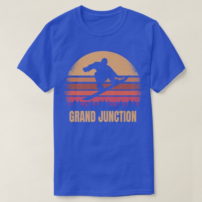 Grand Junction Colorado Snowboarding Outdoor Vinta T-Shirt (Design vorne)