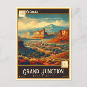 Grand Junction, Colorado   Vintage Postkarte