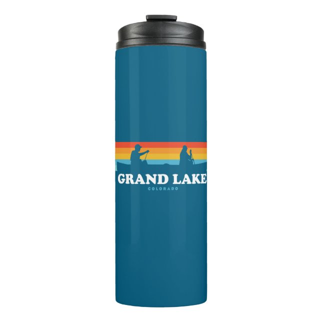 Grand Lake Colorado Canoe Thermosbecher (Vorderseite)