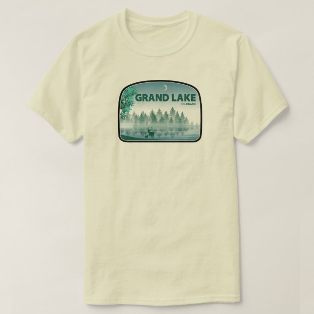 Grand Lake Colorado Deer T-Shirt (Design vorne)
