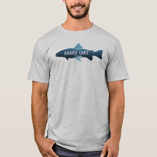 Grand Lake Colorado Fisch T-Shirt (Vorderseite)