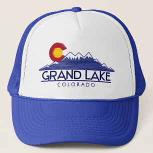 Grand Lake Colorado Holzhut Berge Truckerkappe