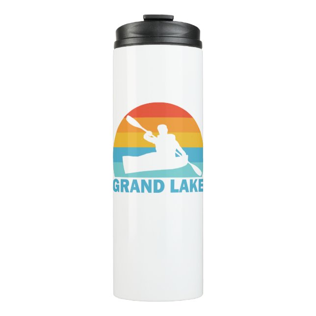 Grand Lake Colorado Kayak Thermosbecher (Vorderseite)