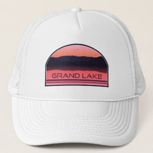 Grand Lake Colorado Red Sunrise Truckerkappe