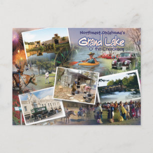 Grand Lake OK Postkarte 16v1
