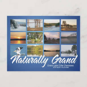 Grand Lake Oklahoma naturally 16rev post card Postkarte