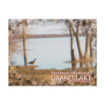 Grand Lake Oklahoma Postkartenegret