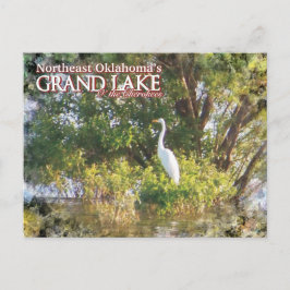 Grand Lake Oklahoma Postkartenegret Postkarte