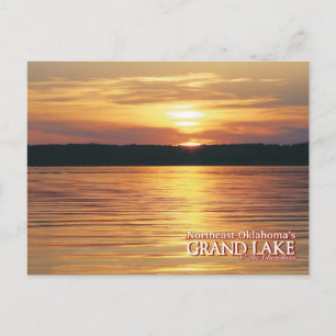 Grand Lake Oklahoma Postkartensonnengang Postkarte