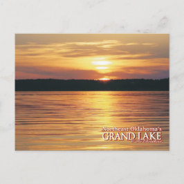 Grand Lake Oklahoma Postkartensonnengang Postkarte